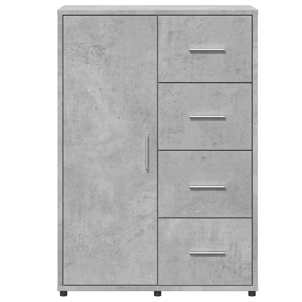 vidaXL Szafka, szarość betonu, 60x31x84 cm, materiał drewnopochodny