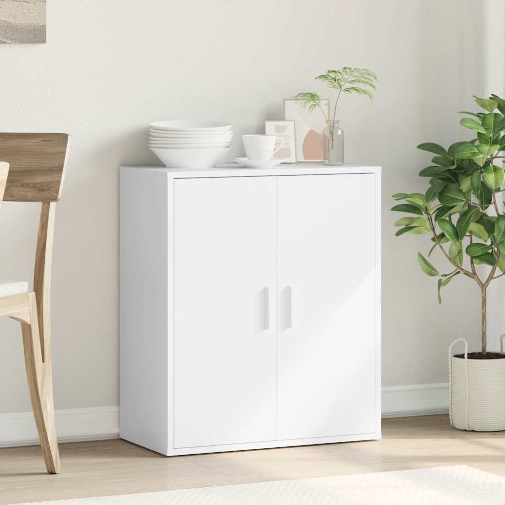 vidaXL Szafka, biała, 79x38x80 cm, materiał drewnopochodny