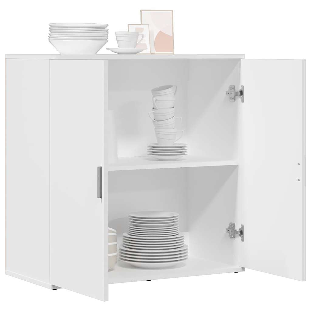 vidaXL Szafka, biała, 79x38x80 cm, materiał drewnopochodny