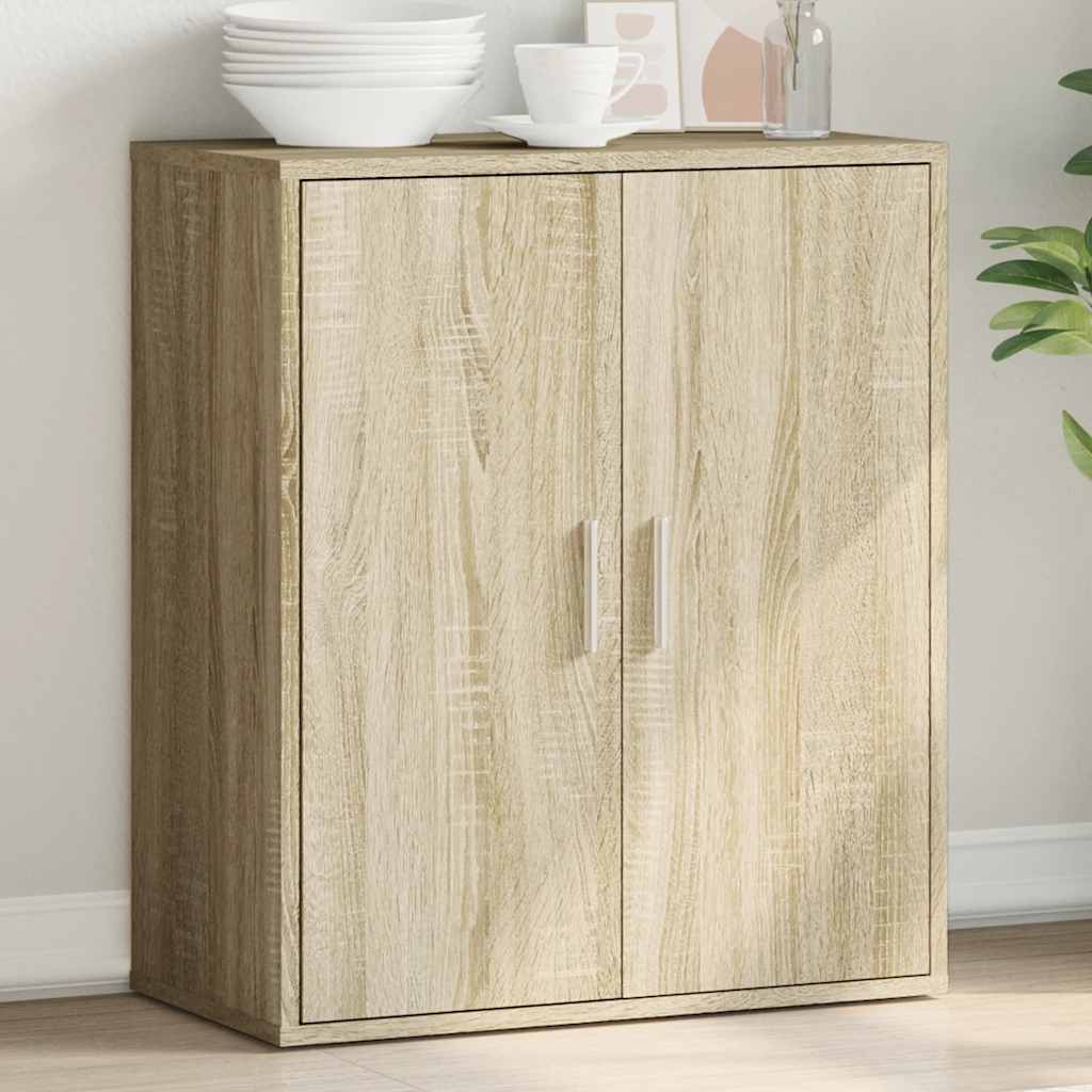 vidaXL Szafka, dąb sonoma, 79x38x80 cm, materiał drewnopochodny