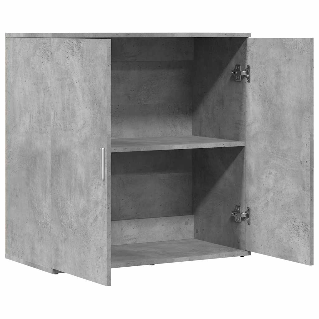 vidaXL Szafka, szarość betonu, 79x38x80 cm, materiał drewnopochodny