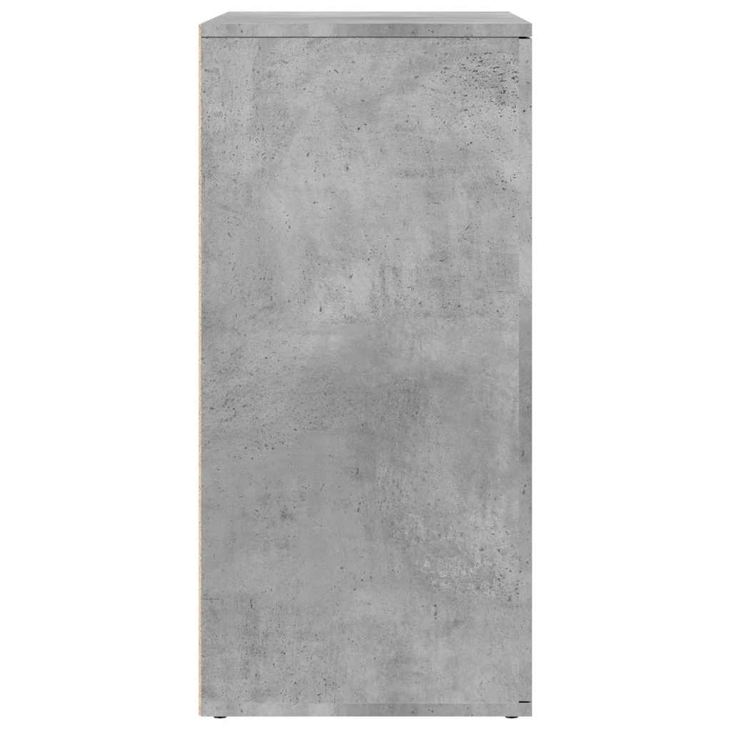 vidaXL Szafka, szarość betonu, 79x38x80 cm, materiał drewnopochodny