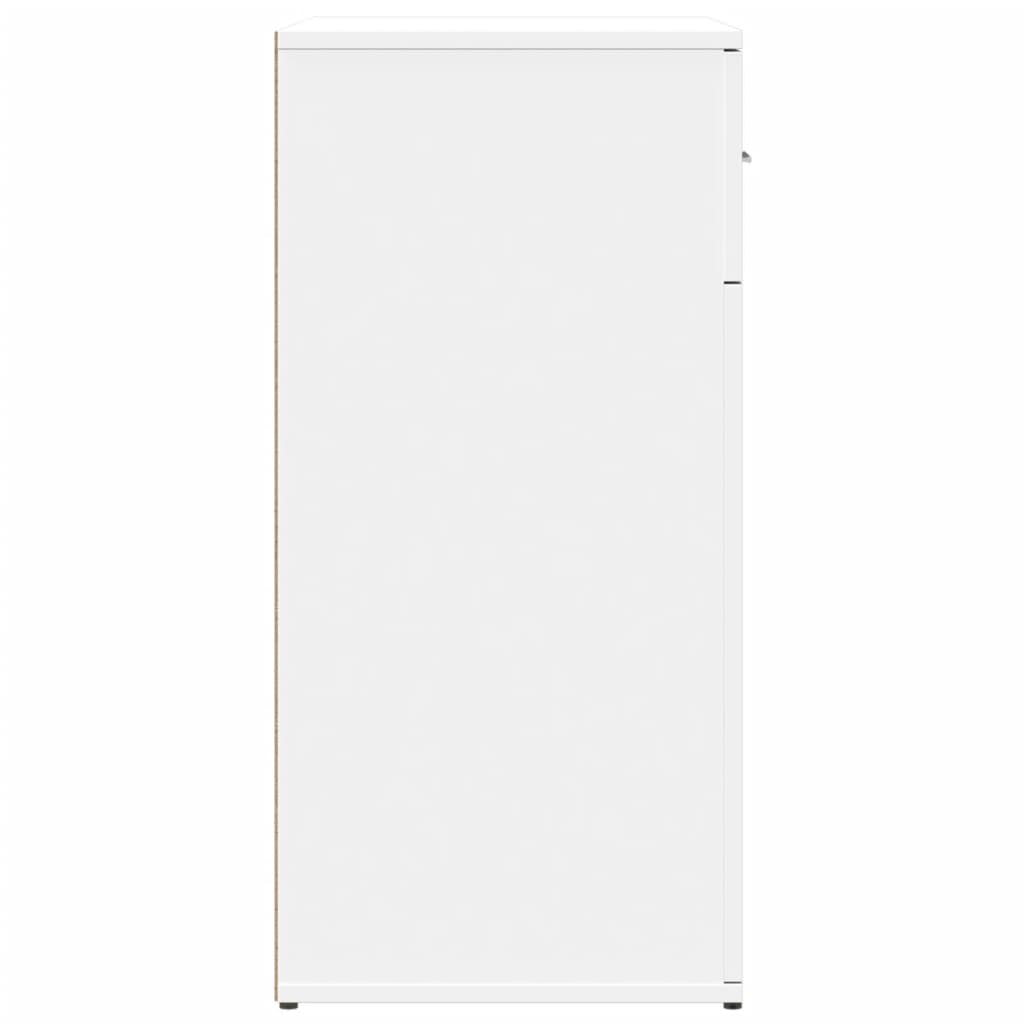 vidaXL Szafka, biała, 79x38x80 cm, materiał drewnopochodny