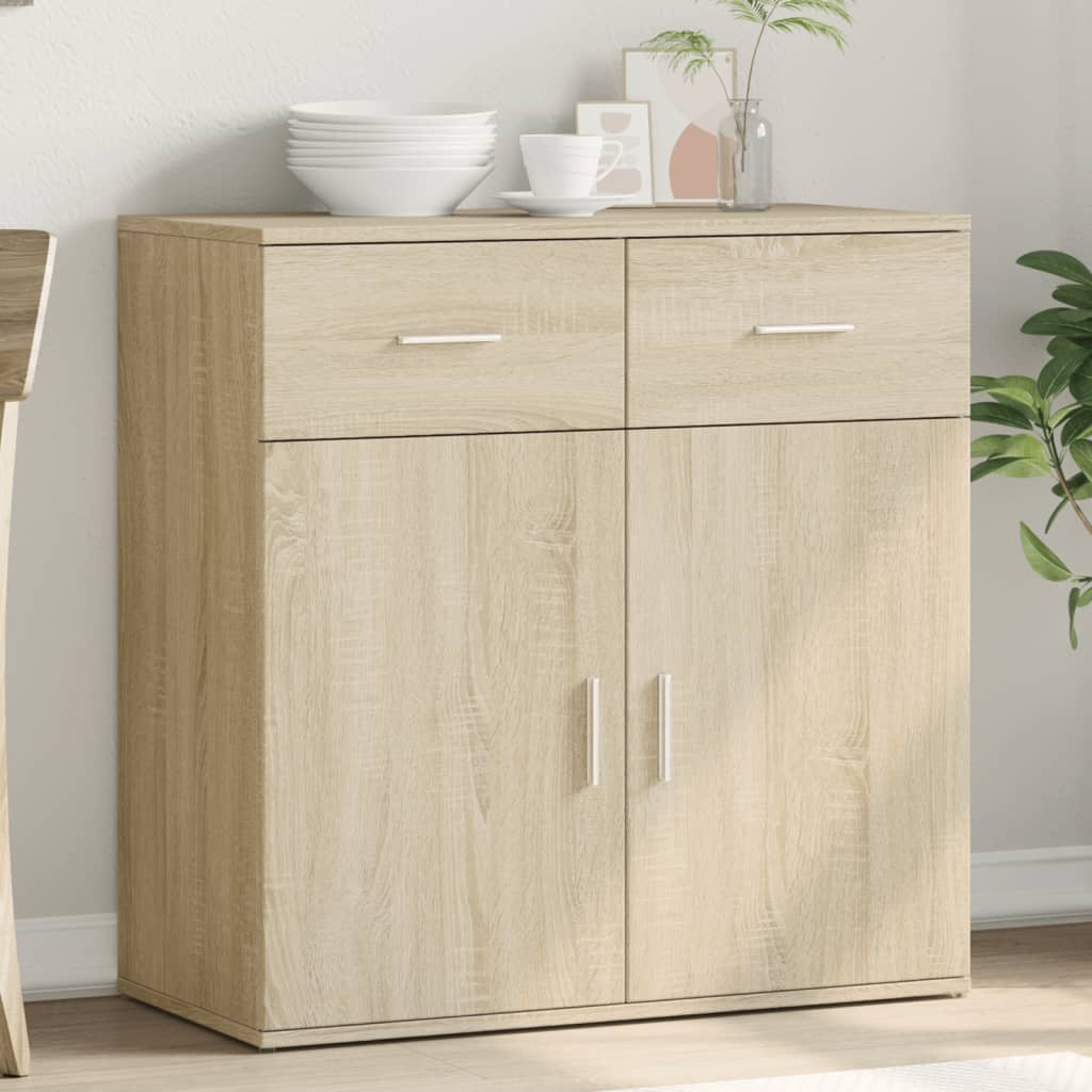 vidaXL Szafka, dąb sonoma, 79x38x80 cm, materiał drewnopochodny