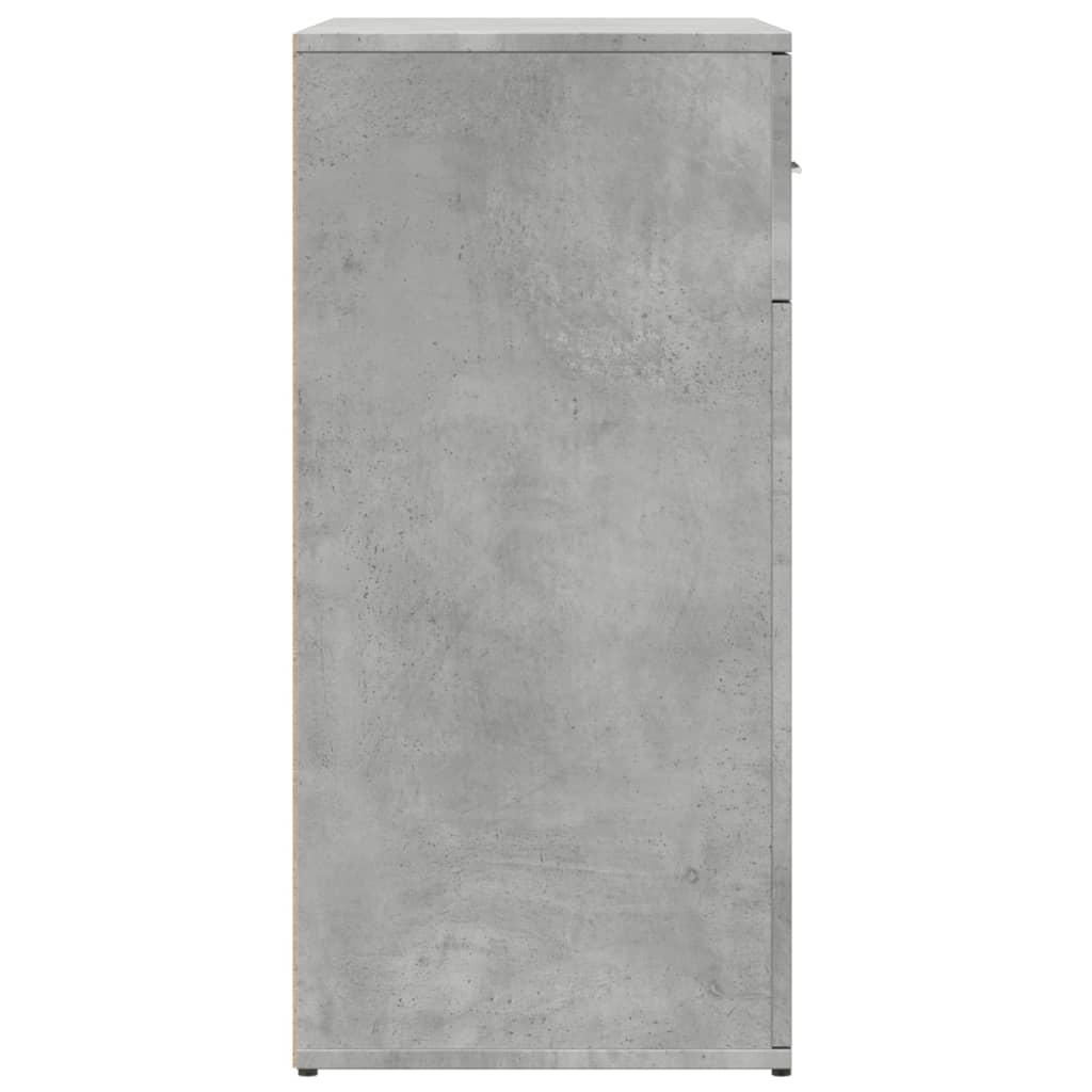 vidaXL Szafka, szarość betonu, 79x38x80 cm, materiał drewnopochodny