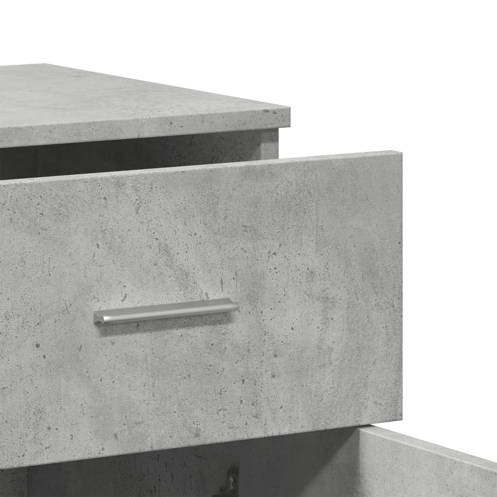 vidaXL Szafka, szarość betonu, 79x38x80 cm, materiał drewnopochodny