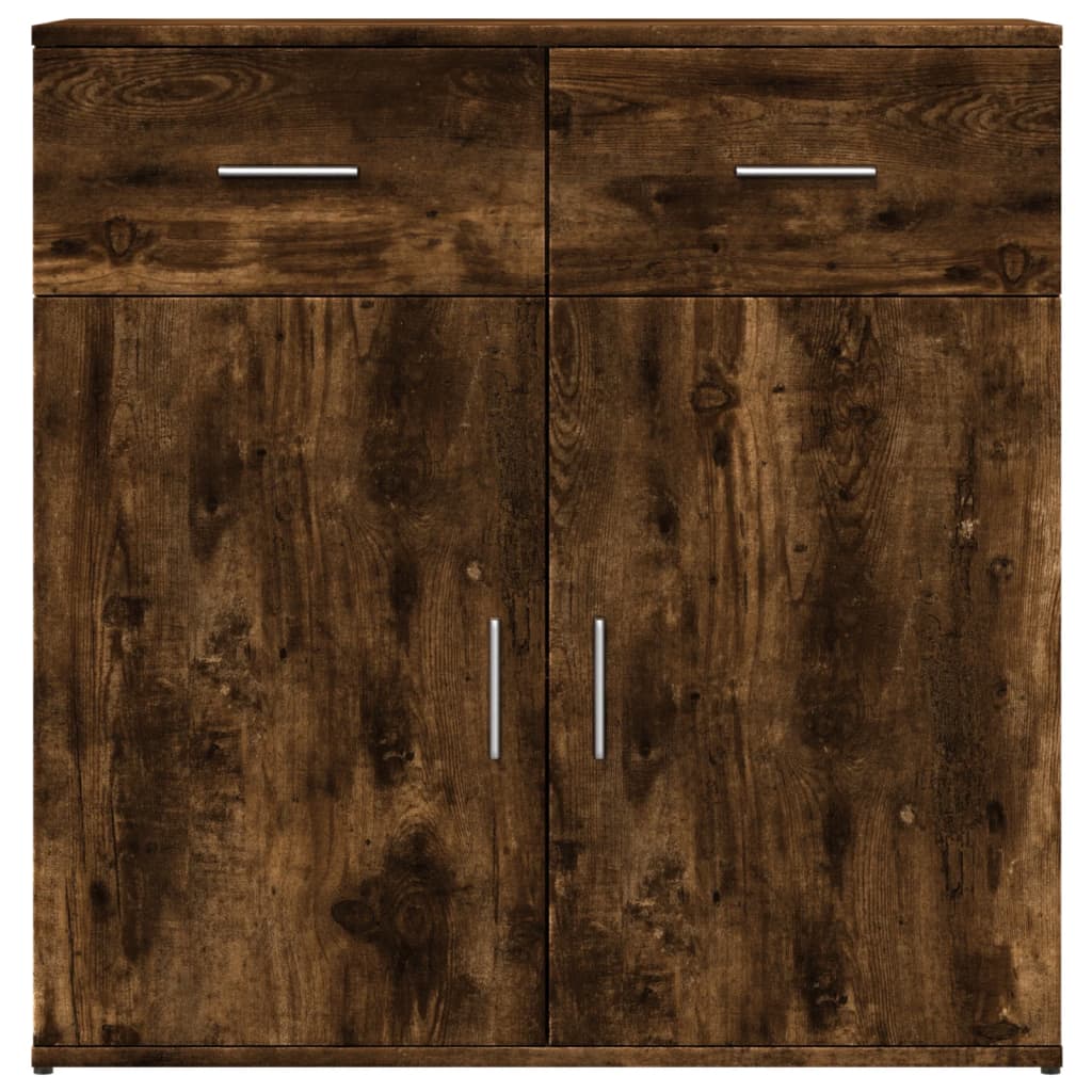 vidaXL Szafka, przydymiony dąb, 79x38x80 cm, materiał drewnopochodny