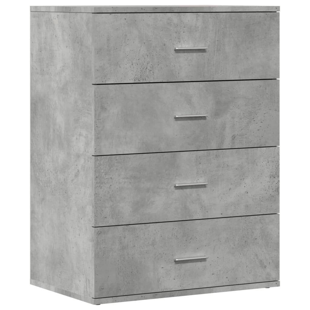 vidaXL Szafka, szarość betonu, 60x39x80 cm, materiał drewnopochodny