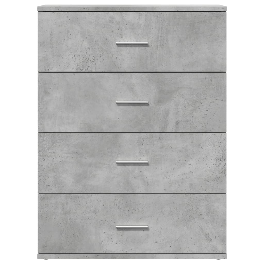 vidaXL Szafka, szarość betonu, 60x39x80 cm, materiał drewnopochodny