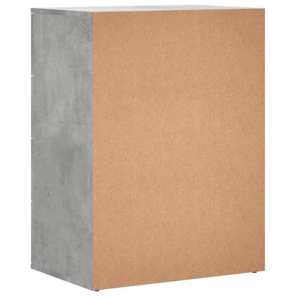 vidaXL Szafka, szarość betonu, 60x39x80 cm, materiał drewnopochodny