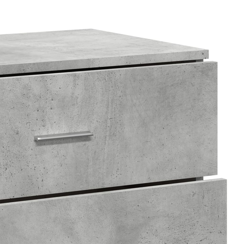 vidaXL Szafka, szarość betonu, 60x39x80 cm, materiał drewnopochodny