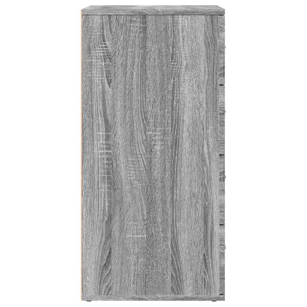 vidaXL Szafka, szary dąb sonoma, 60x39x80 cm, materiał drewnopochodny
