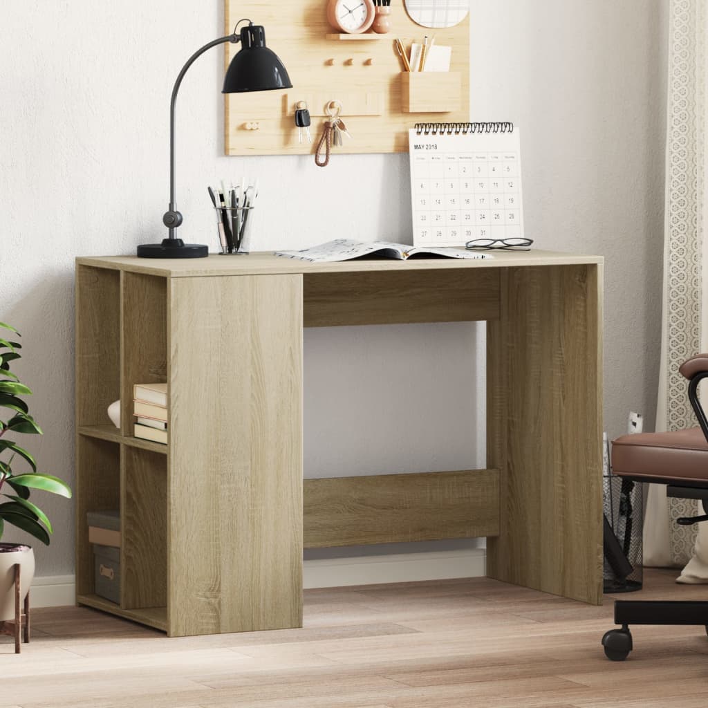 vidaXL Biurko, dąb sonoma, 102x50x75 cm, materiał drewnopochodny