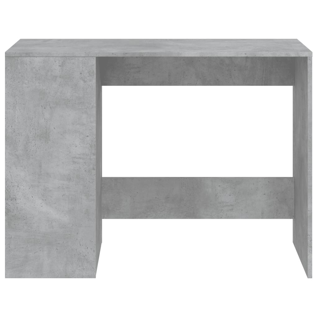 vidaXL Biurko, szarość betonu, 102x50x75 cm, materiał drewnopochodny