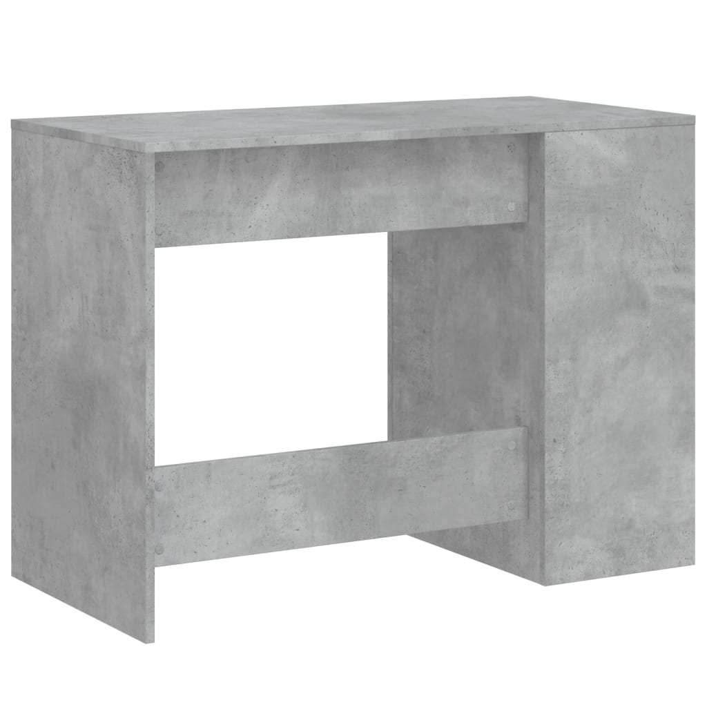 vidaXL Biurko, szarość betonu, 102x50x75 cm, materiał drewnopochodny