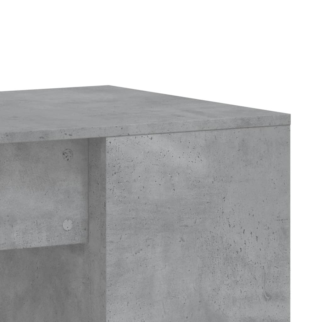 vidaXL Biurko, szarość betonu, 102x50x75 cm, materiał drewnopochodny