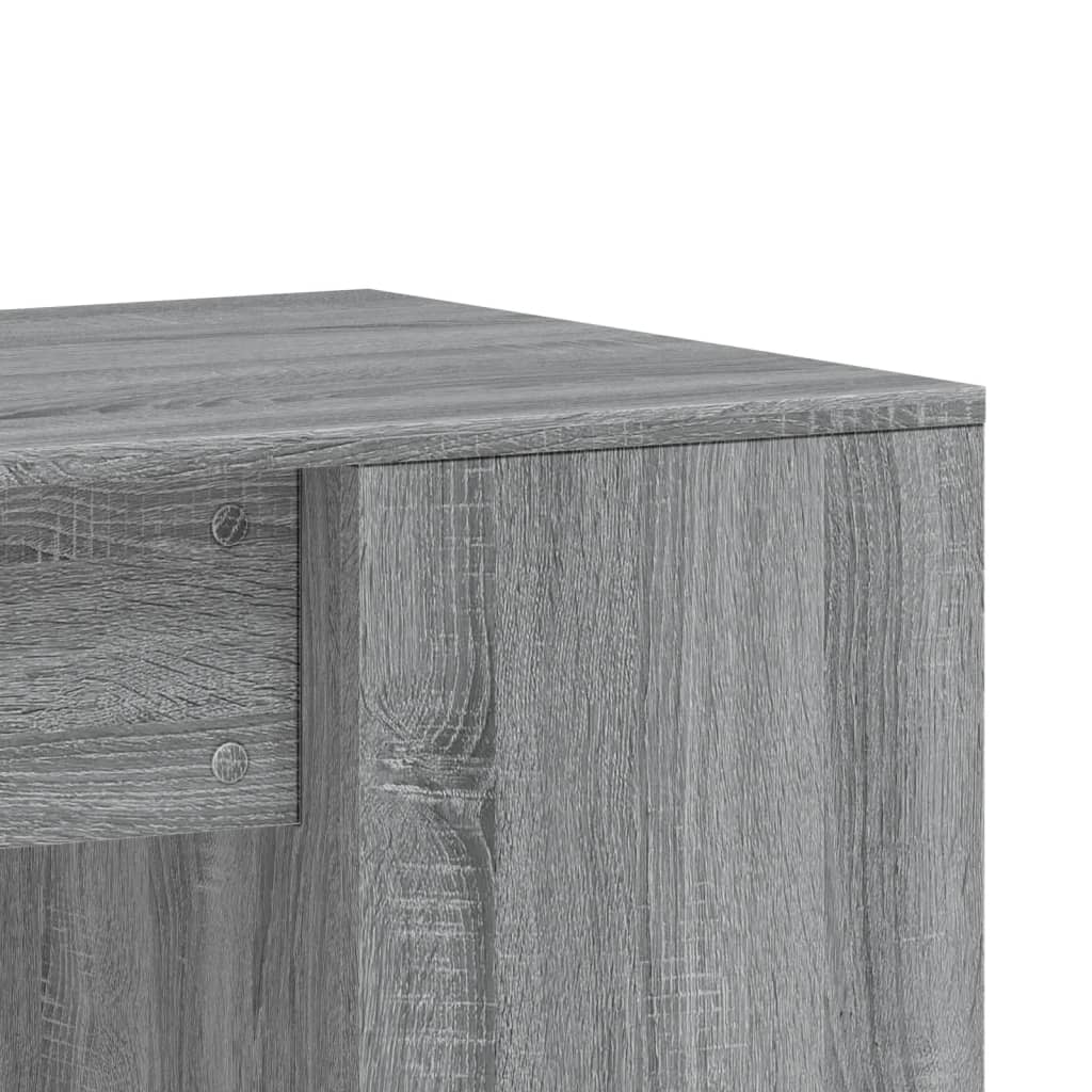 vidaXL Biurko, szary dąb sonoma, 102x50x75 cm, materiał drewnopochodny