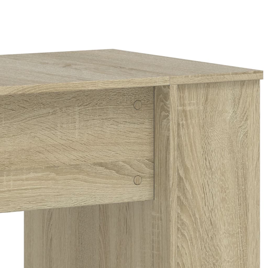 vidaXL Biurko, dąb sonoma, 140x50x75 cm, materiał drewnopochodny