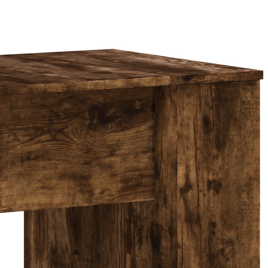 vidaXL Biurko, przydymiony dąb, 140x50x75 cm, materiał drewnopochodny