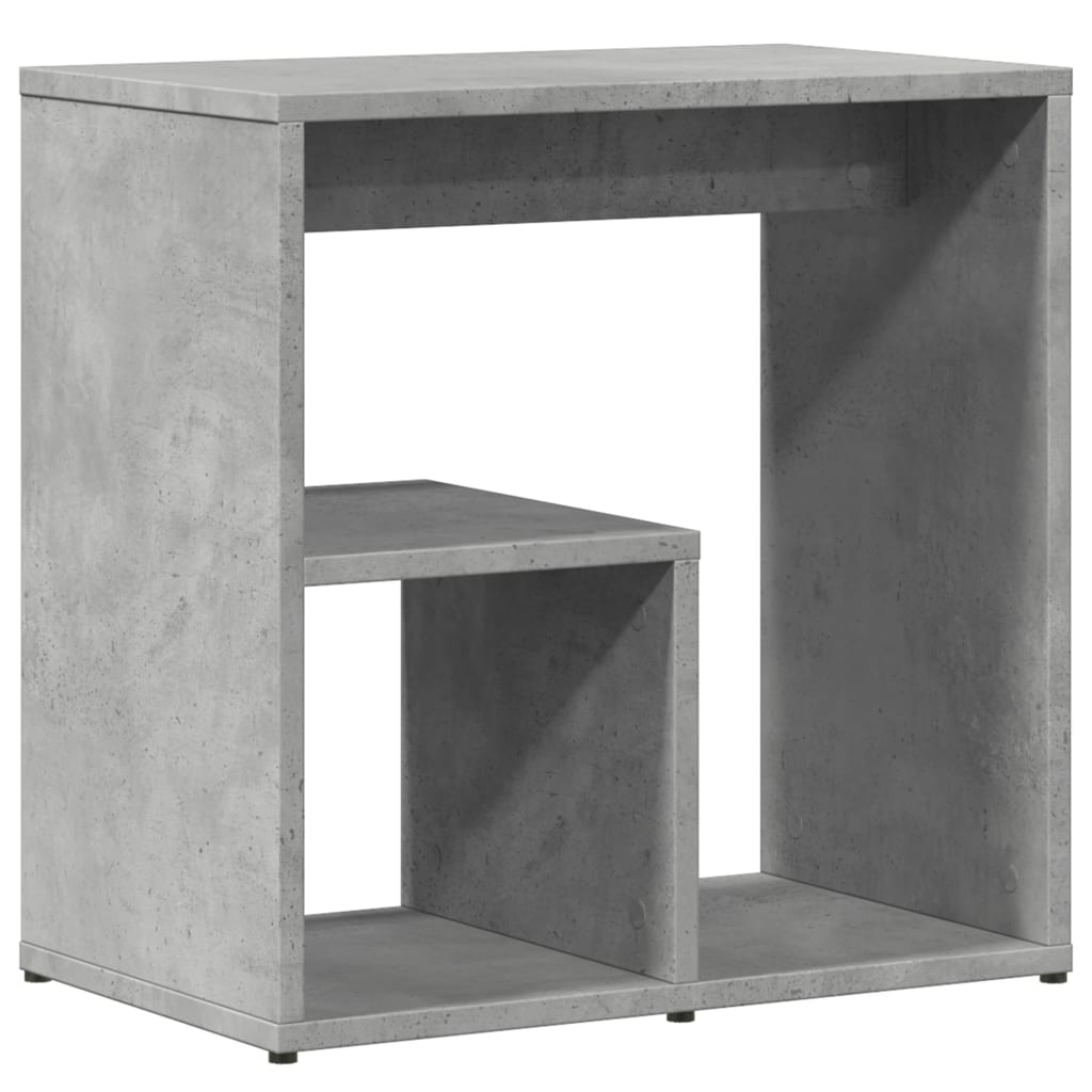 vidaXL Stoliki boczne, 2 szt., szarość betonu, 50x30x50 cm