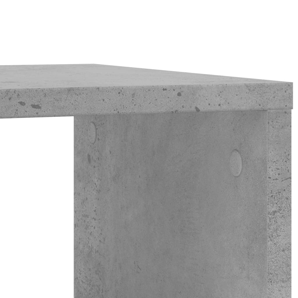 vidaXL Stolik boczny na kółkach, szarość betonu, 50x30x55 cm