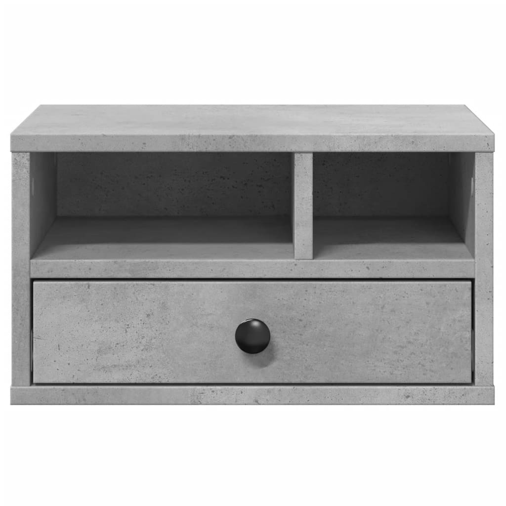 vidaXL Stojak pod drukarkę, szarość betonu, 40x32x22,5 cm