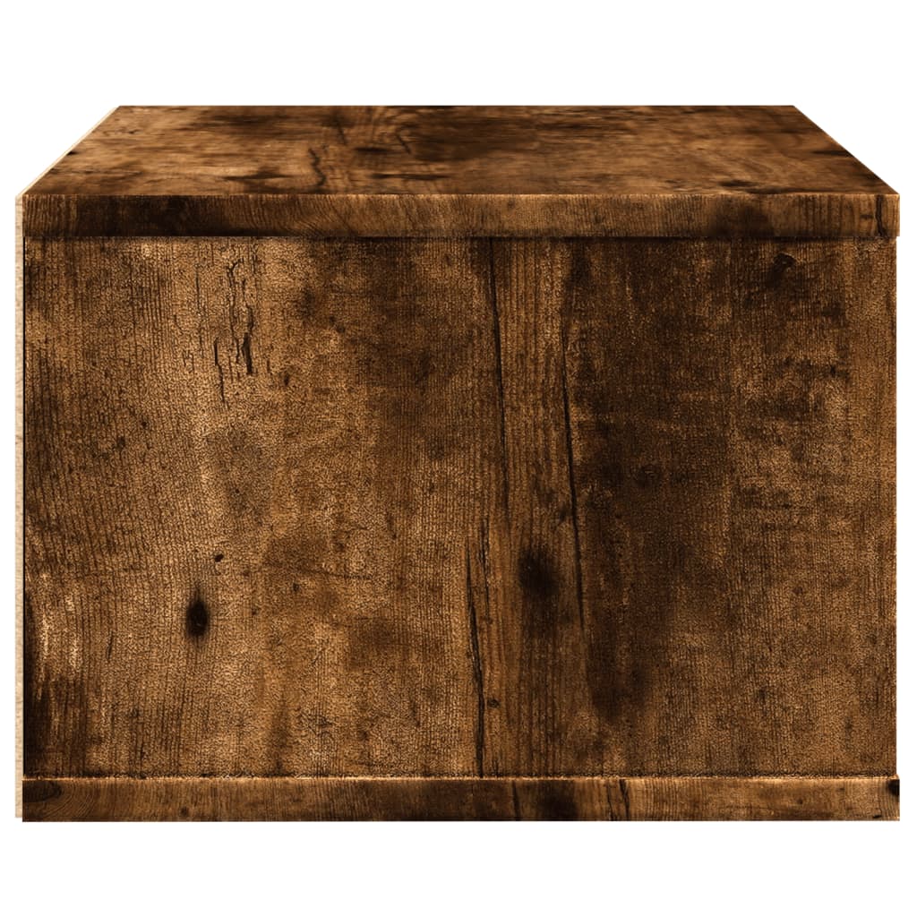 vidaXL Stojak pod drukarkę, przydymiony dąb, 40x32x22,5 cm