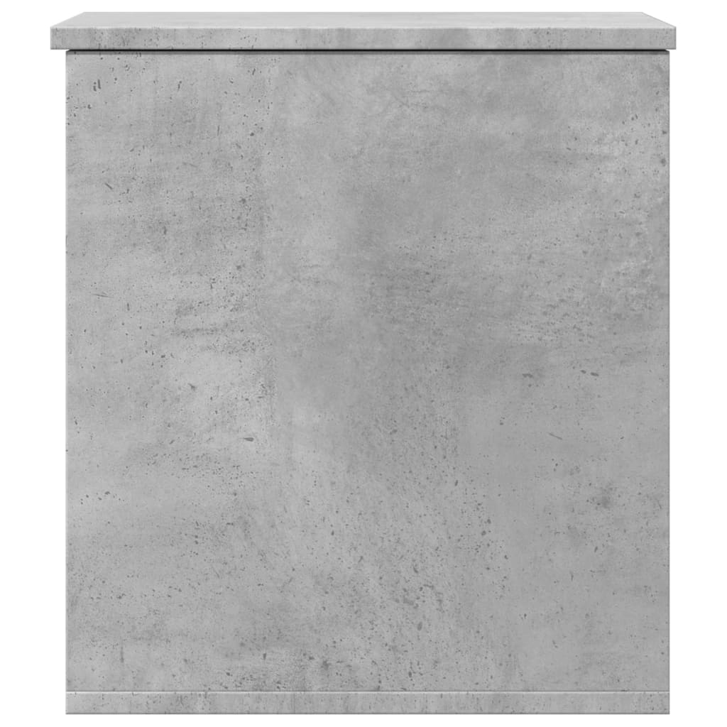 vidaXL Skrzynia, szarość betonu, 40x42x46 cm, materiał drewnopochodny