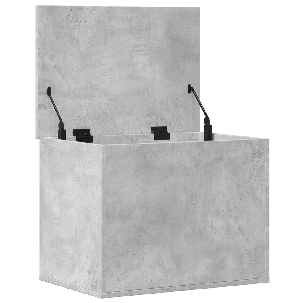 vidaXL Skrzynia, szarość betonu, 60x42x46 cm, materiał drewnopochodny