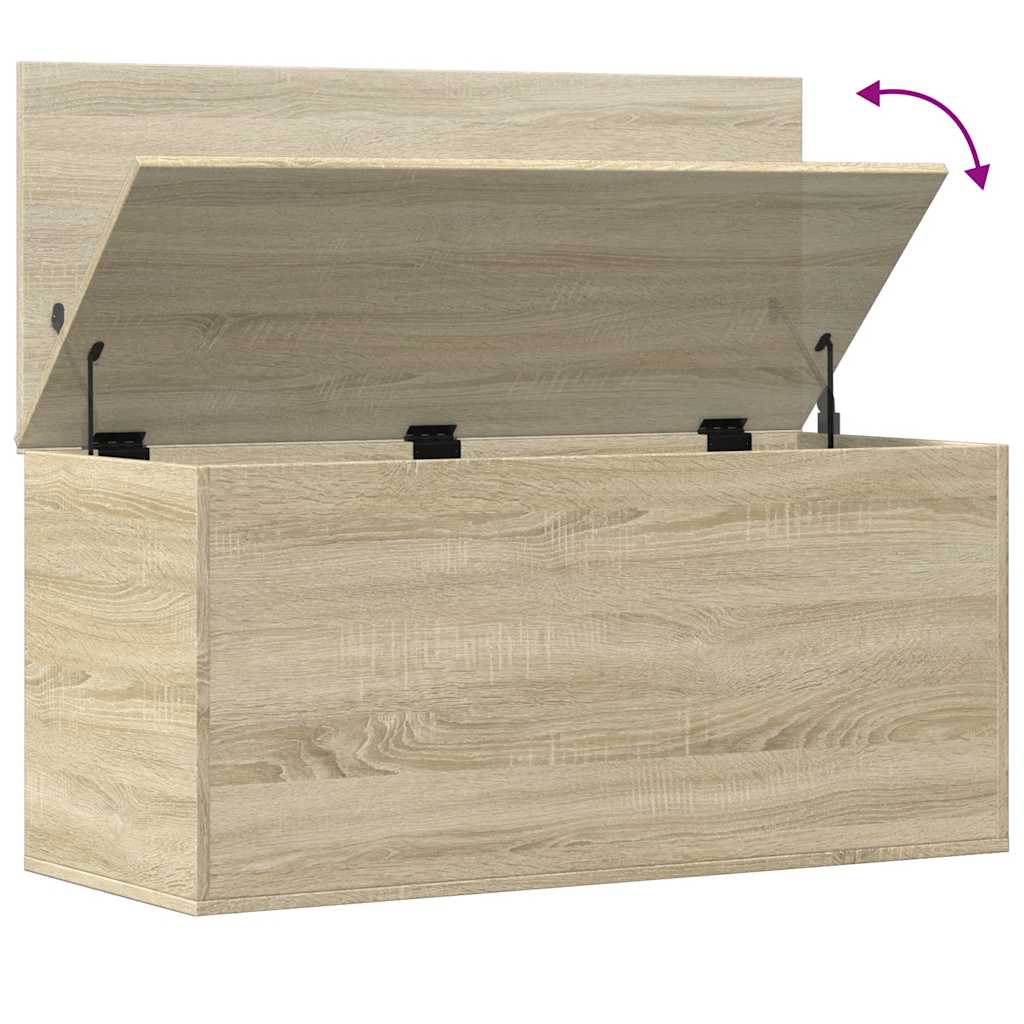 vidaXL Skrzynia, dąb sonoma, 100x42x46 cm, materiał drewnopochodny