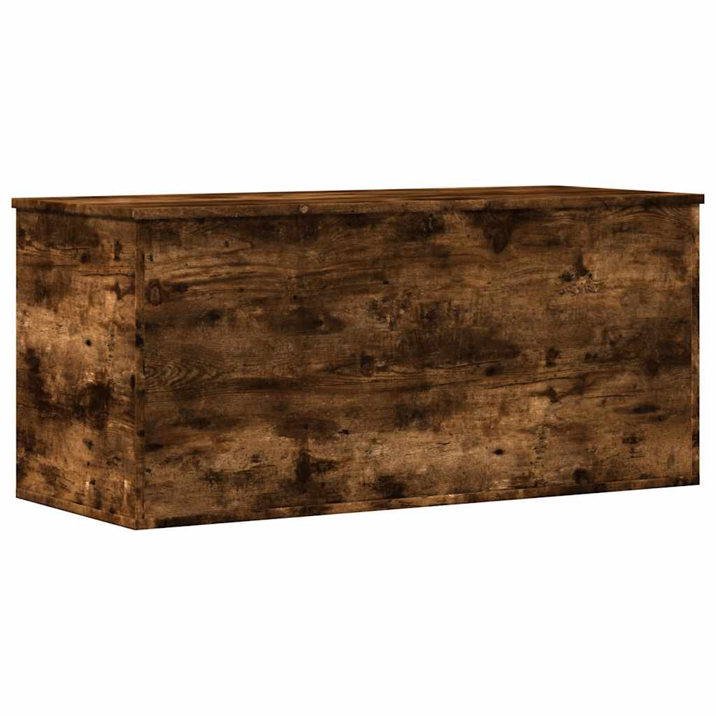 vidaXL Skrzynia, przydymiony dąb, 100x42x46cm, materiał drewnopochodny