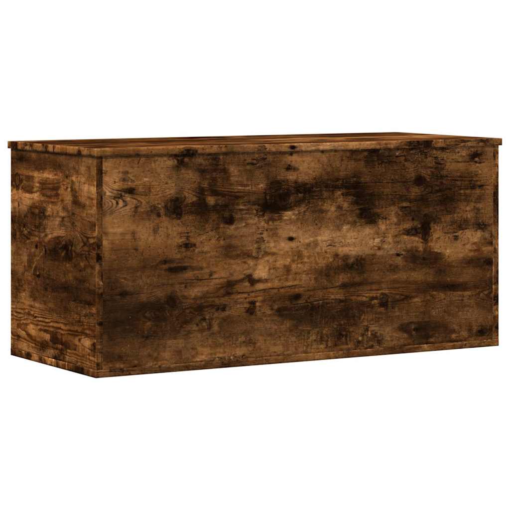 vidaXL Skrzynia, przydymiony dąb, 100x42x46cm, materiał drewnopochodny