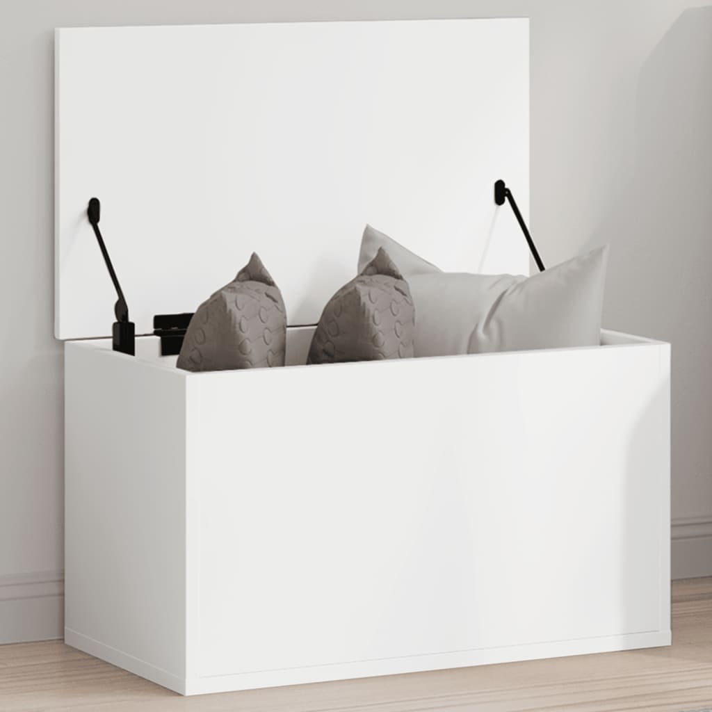 vidaXL Skrzynia, biała, 60x35x35 cm, materiał drewnopochodny
