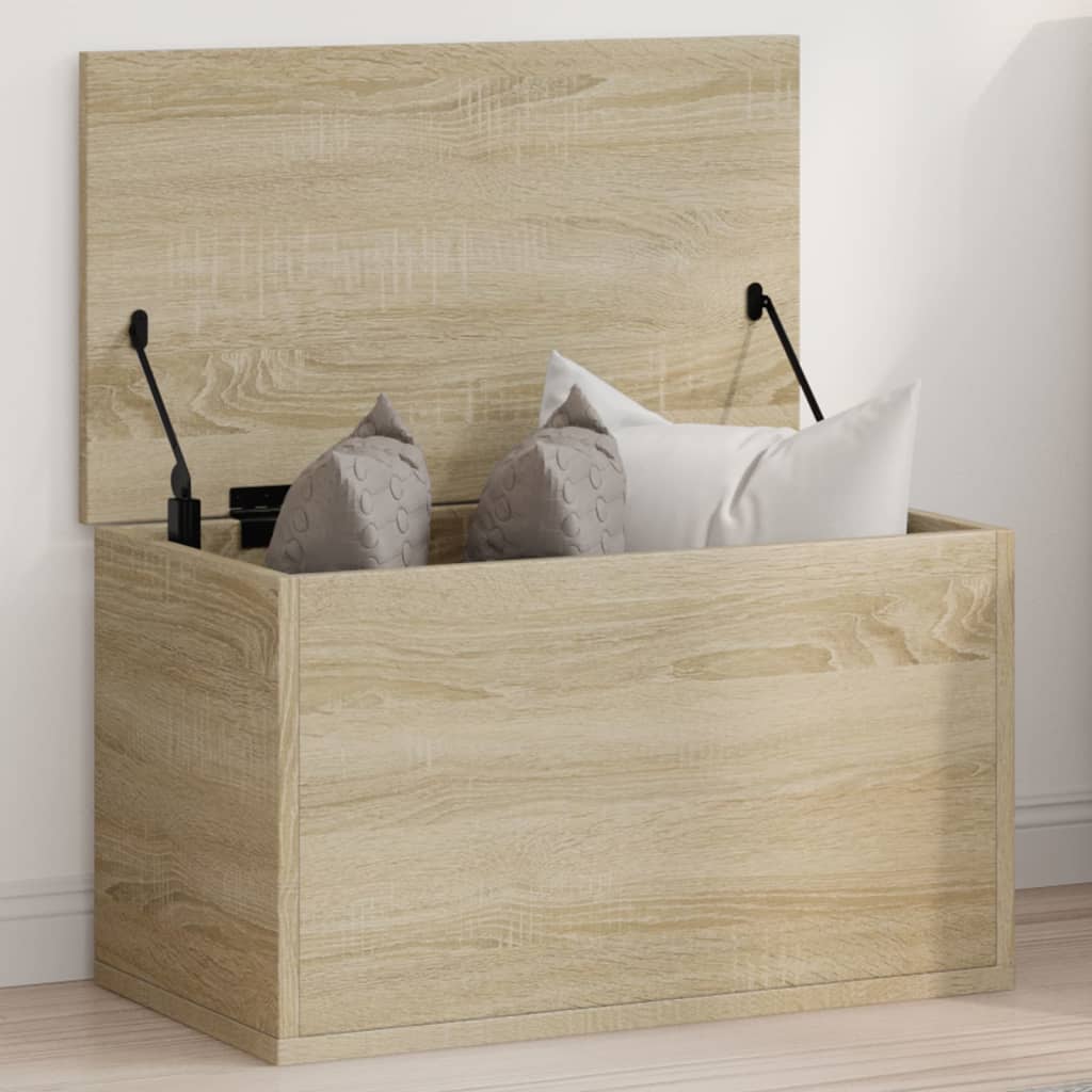 vidaXL Skrzynia, dąb sonoma, 60x35x35 cm, materiał drewnopochodny