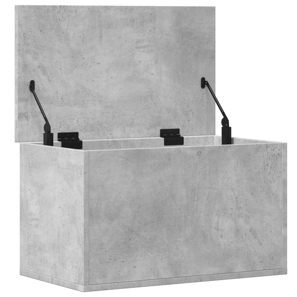 vidaXL Skrzynia, szarość betonu, 60x35x35 cm, materiał drewnopochodny