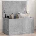 vidaXL Skrzynia, szarość betonu, 60x35x35 cm, materiał drewnopochodny