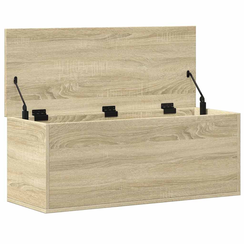 vidaXL Skrzynia, dąb sonoma, 90x35x35 cm, materiał drewnopochodny