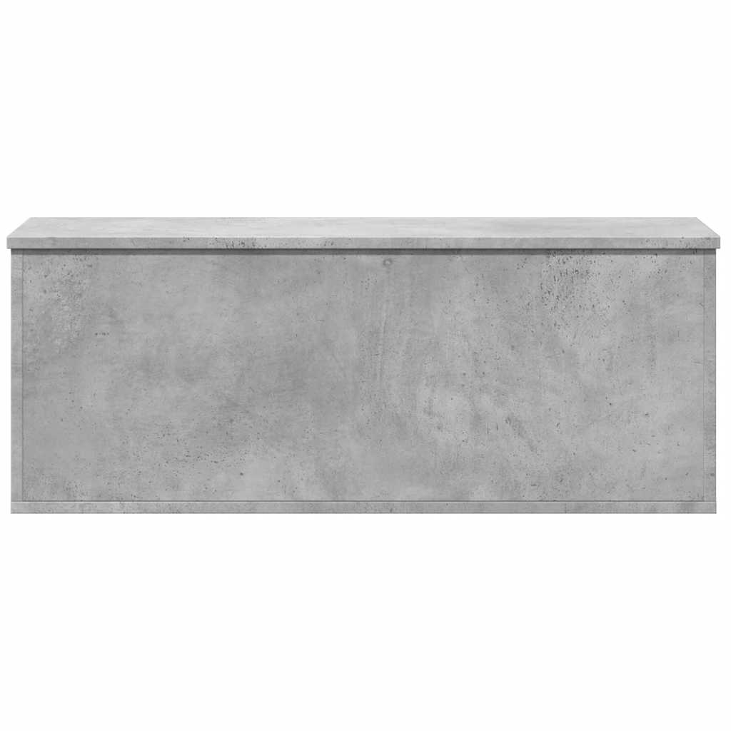 vidaXL Skrzynia, szarość betonu, 90x35x35 cm, materiał drewnopochodny
