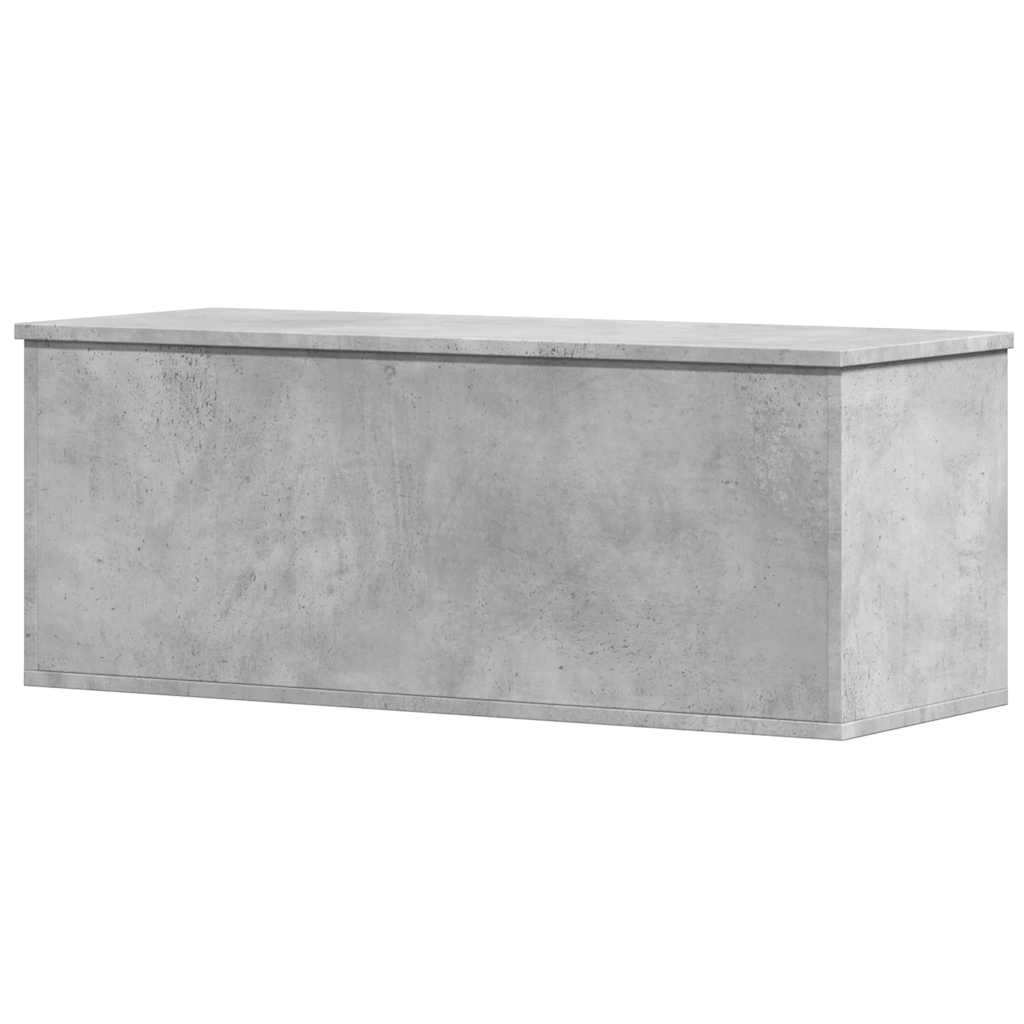 vidaXL Skrzynia, szarość betonu, 90x35x35 cm, materiał drewnopochodny