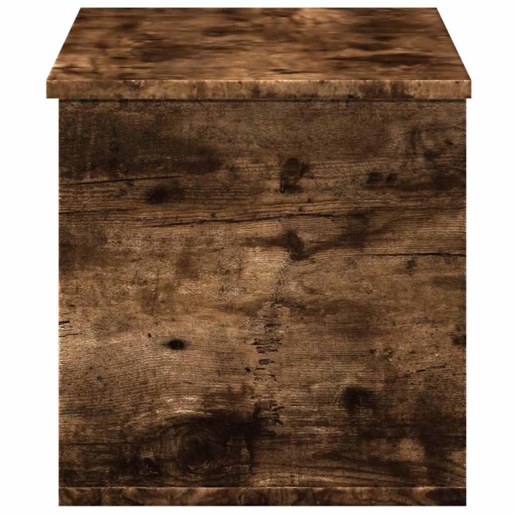vidaXL Skrzynia, przydymiony dąb, 90x35x35 cm, materiał drewnopochodny