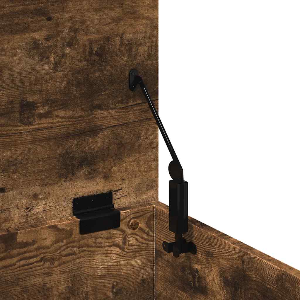 vidaXL Skrzynia, przydymiony dąb, 90x35x35 cm, materiał drewnopochodny