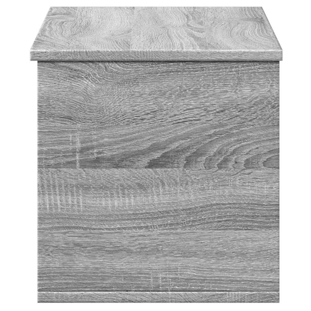 vidaXL Skrzynia, szary dąb sonoma, 90x35x35, materiał drewnopochodny