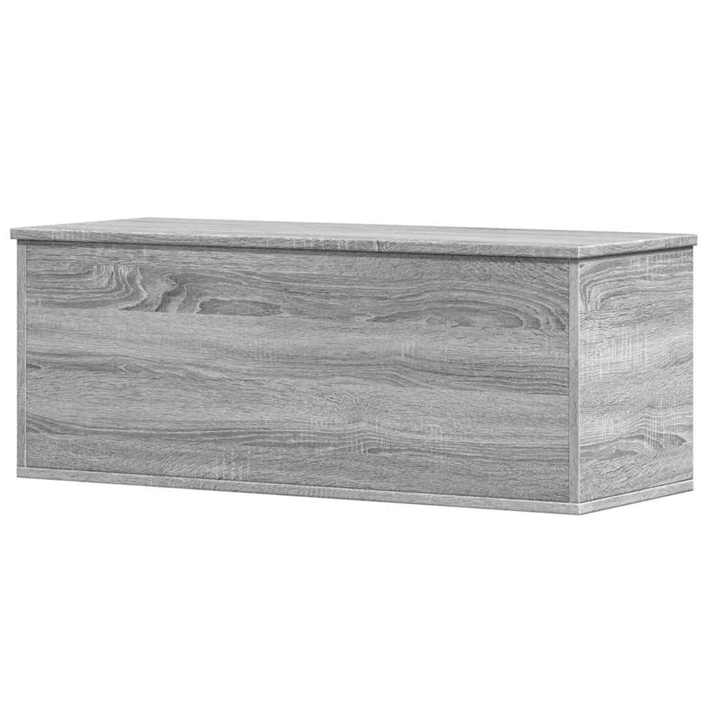vidaXL Skrzynia, szary dąb sonoma, 90x35x35, materiał drewnopochodny
