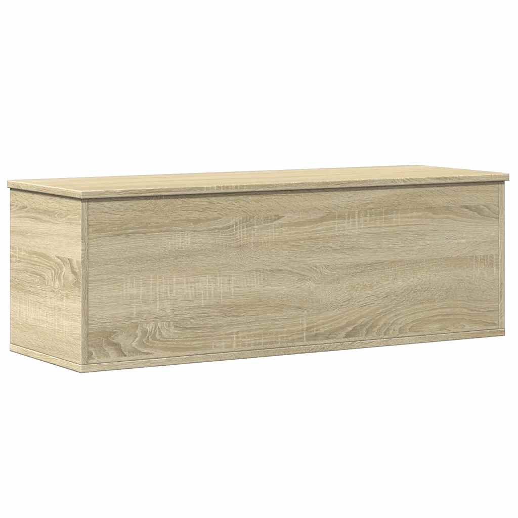 vidaXL Skrzynia, dąb sonoma, 102x35x35 cm, materiał drewnopochodny