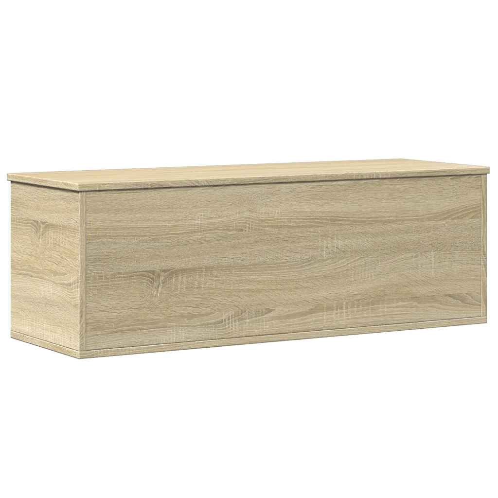 vidaXL Skrzynia, dąb sonoma, 102x35x35 cm, materiał drewnopochodny