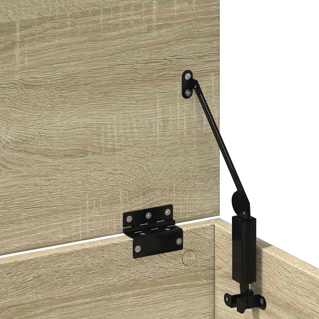 vidaXL Skrzynia, dąb sonoma, 102x35x35 cm, materiał drewnopochodny