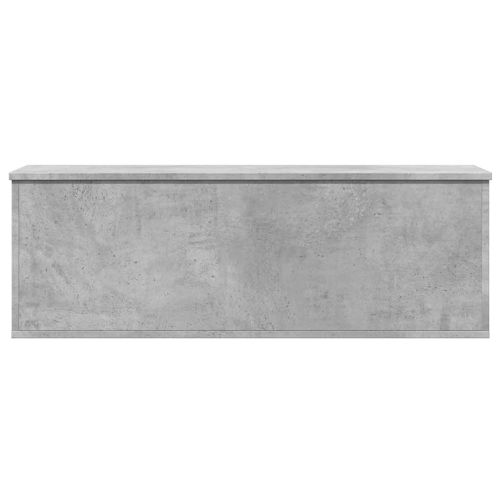 vidaXL Skrzynia, szarość betonu, 102x35x35 cm, materiał drewnopochodny
