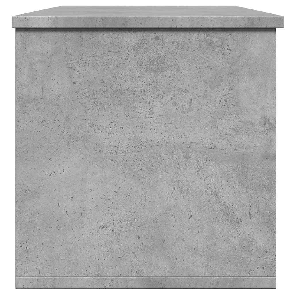 vidaXL Skrzynia, szarość betonu, 102x35x35 cm, materiał drewnopochodny