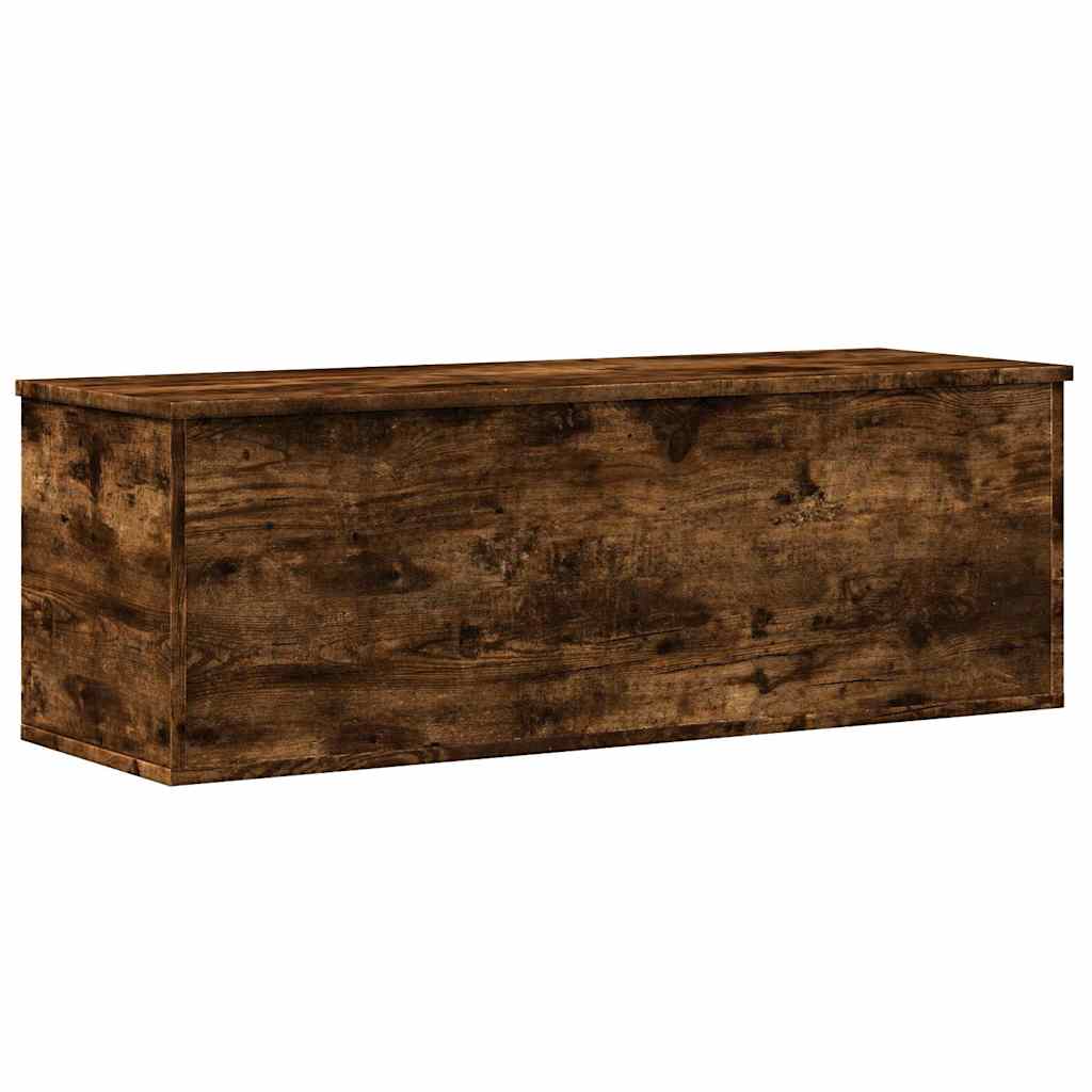 vidaXL Skrzynia, przydymiony dąb, 102x35x35cm, materiał drewnopochodny