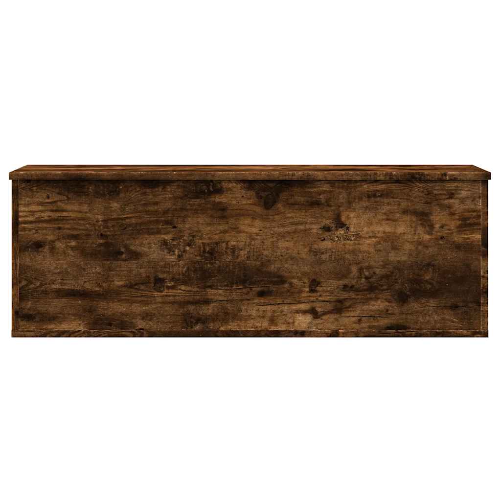 vidaXL Skrzynia, przydymiony dąb, 102x35x35cm, materiał drewnopochodny